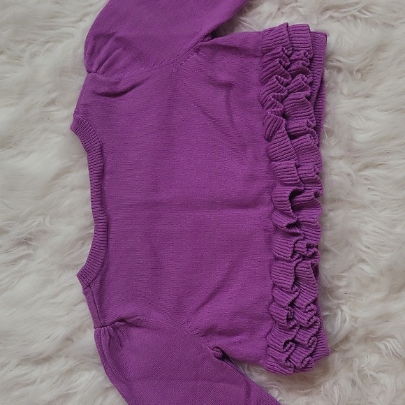GYMBOREE Toddler girl's cropped cardigan with bottom ruffle size 4T - Picture 3 of 5